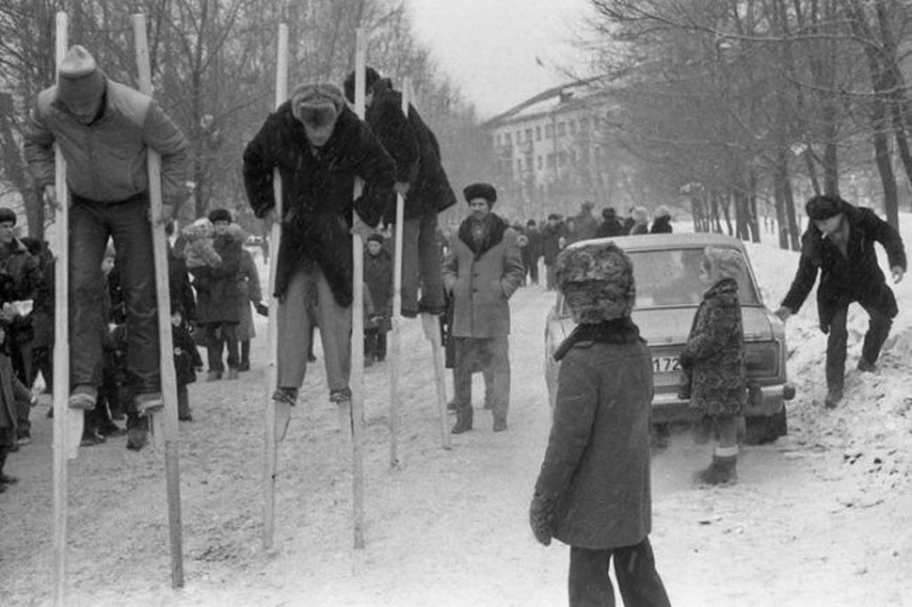 «Праздник Масленицы у шахтеров», Новокузнецк, 1984 год.