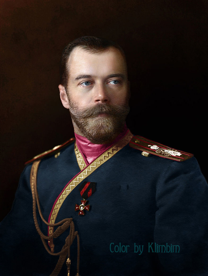 Николай II в униформе 4-го стрелкового Императорской фамилии лейб-гвардии полка, 1912 год время, россия, фотография, цвет