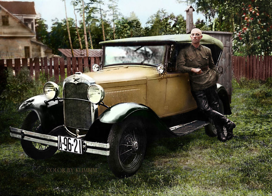 Форд советской сборки, 1930 год время, россия, фотография, цвет
