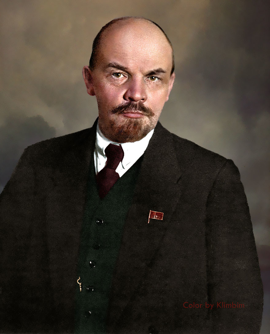 Ленин, фотография, цвет