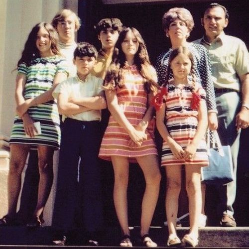 Мадонна и ее семья 1970