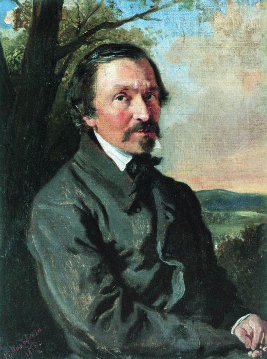 Портрет Н.А.Некрасова. 1856 - Маковский Константин Егорович