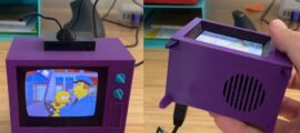 Изобретатель создал крошечный телевизор Simpsons TV