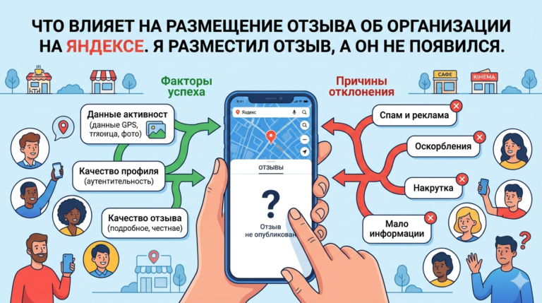 Ка разместить отзыв на Яндекс картах. Почему отзыв не опубликован