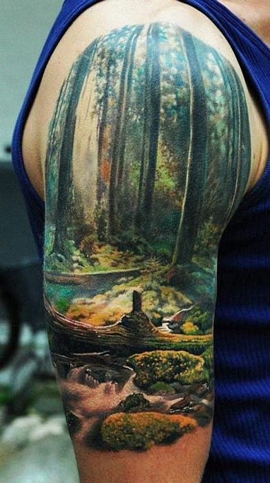 Удивительные и необычные татуировки</p> <p>
