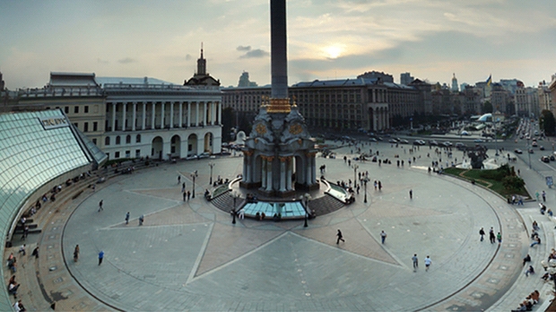 Киев: До и после столкновения на Майдане